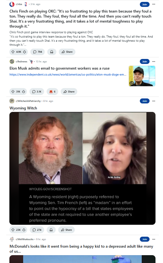 Reddit Efficiency Before